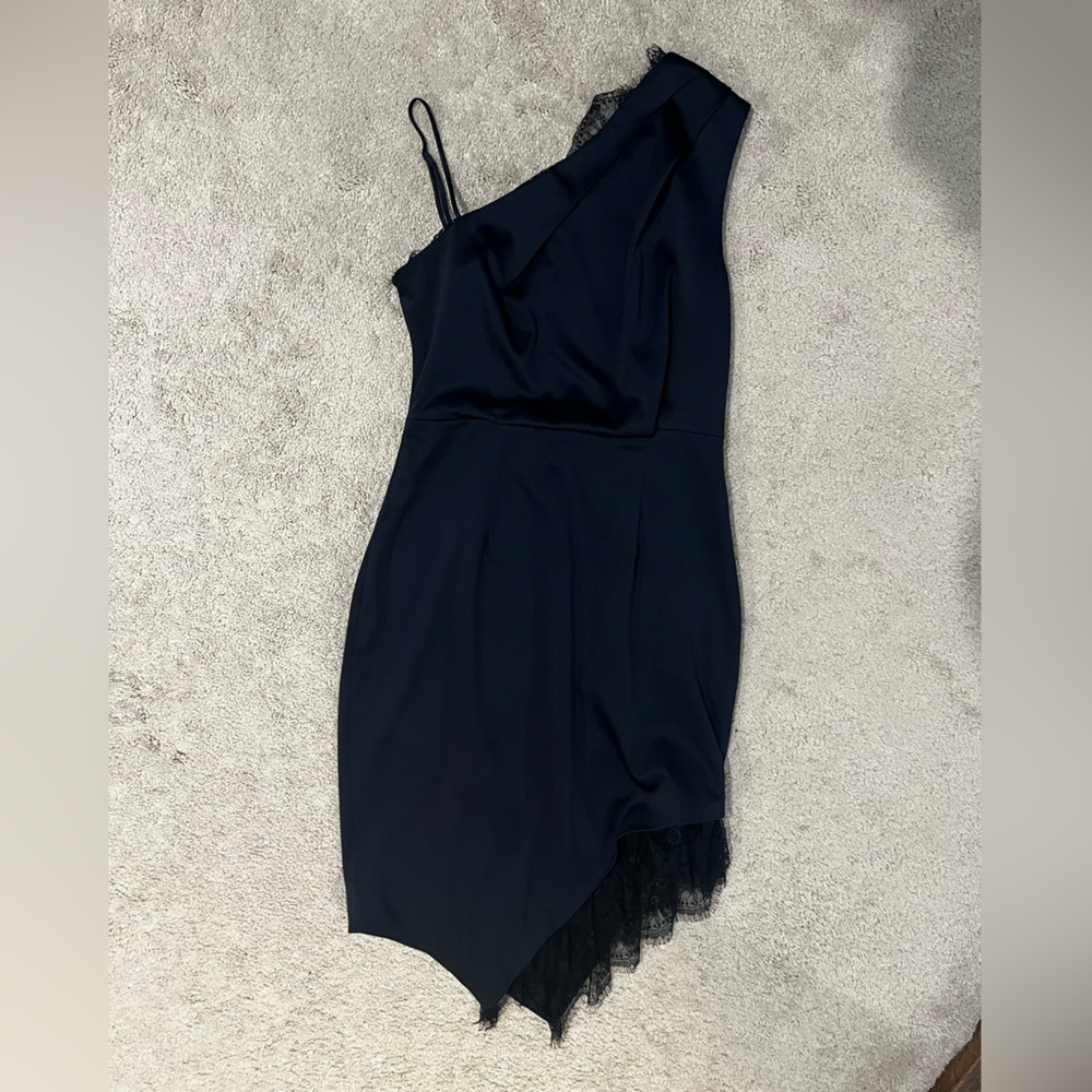 Blue Satin Eliza J Dress